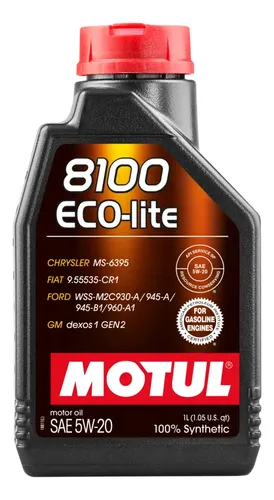 ACEITE 8100 ECO-LITE MOTUL 1|4 5W-20