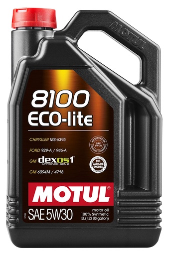 [5W-30 FULL/ GALON / 4LT] GALON 8100 ECO-LITE  MOTUL 5W-30